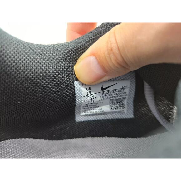 Nike Force Zoom Trout 9 Metal Baseball Cleats Mens 13 Gray White Shoe FB2907-002 - Picture 10 of 10